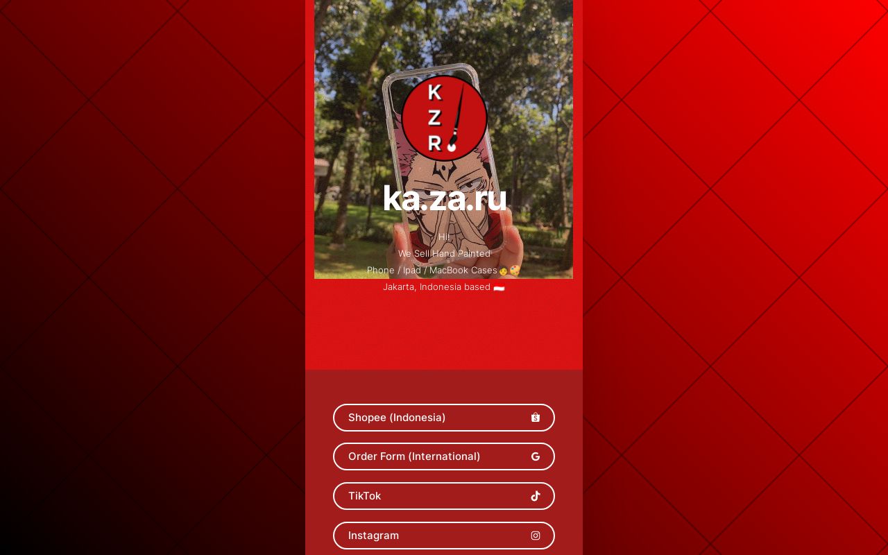 Carrd profile picture for @kazaru